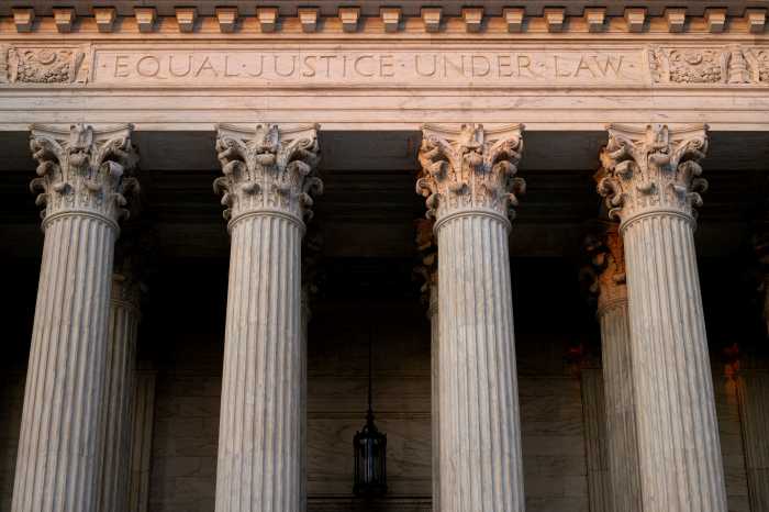 FILE PHOTO: A view of the U.S. Supreme Court on Washington, U.S., July 1, 2024.