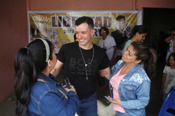 Andry Hernandez Romero, who was held for months in an El Salvador prison after the US alleged he was a member of the Tren de Aragua gang, talks with friends at his home following his release, in Tachira, Venezuela July 23, 2025.