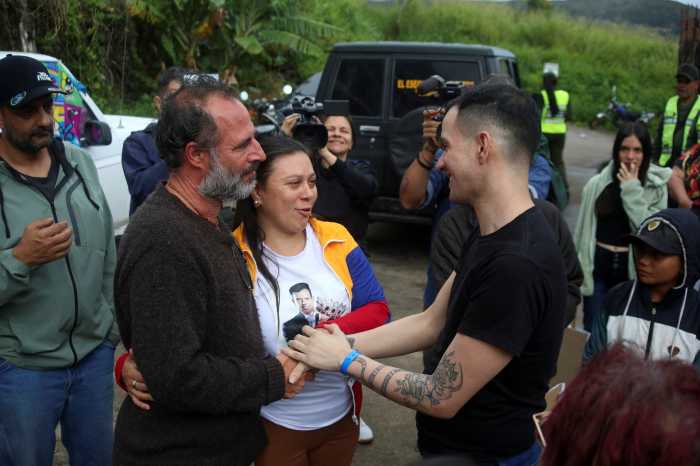 Andry Hernandez, who was held for months in an El Salvador prison after the U.S. alleged he was a member of the Tren de Aragua gang, arrives at his home following his release, in Tachira, Venezuela July 23, 2025.