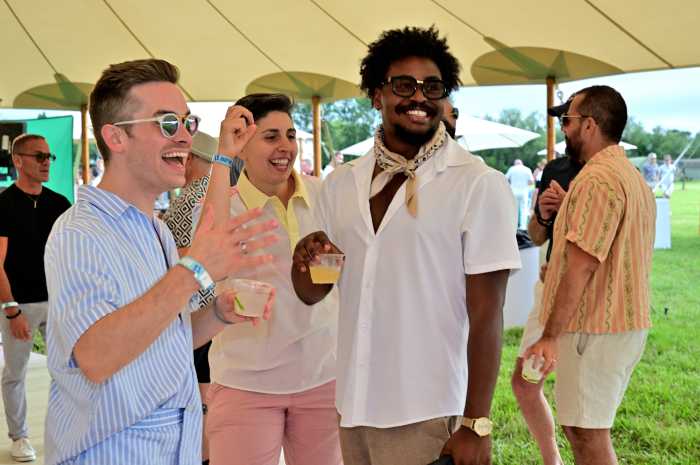 Enjoying Callen-Lorde's tea dance fundraiser on July 12 in Water Mill.