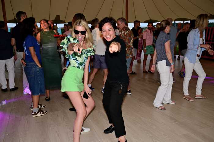 The dance floor was busy!