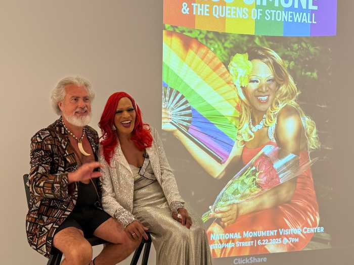 Producer Steven Love Menendez with Miss Simone.