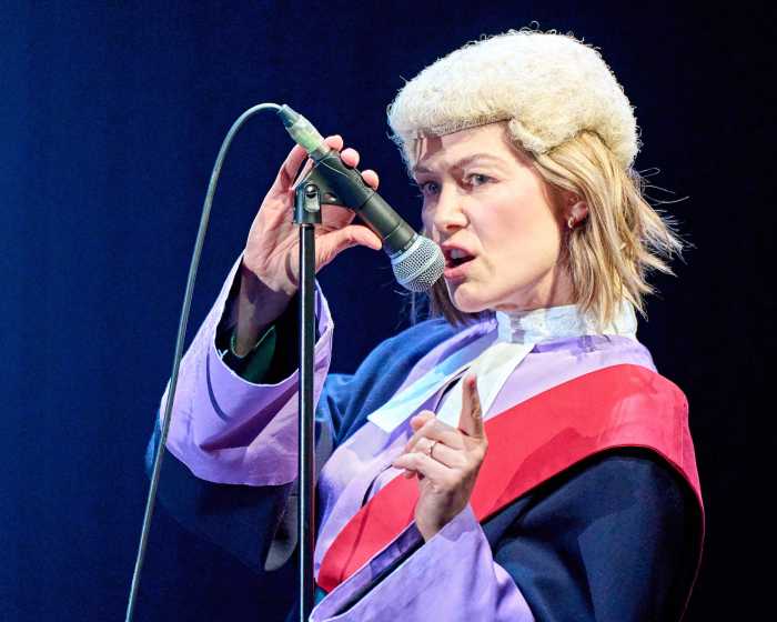 Rosamund Pike in "Inter Alia" at the National Theatre.