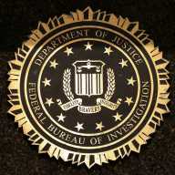 The Federal Bureau of Investigation seal on the J. Edgar Hoover Building in Washington, D.C., U.S., May 16, 2025.