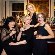 Ann Harada, Julie Halston, Anika Larsen, and Jackie Hoffman in "Finding Dorothy Parker."