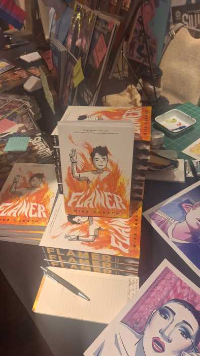 MIke Curato's "Flamer," a banned YA graphic novel.