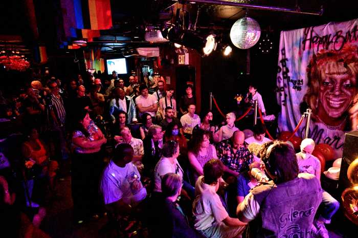 The audience at the Stonewall Inn.