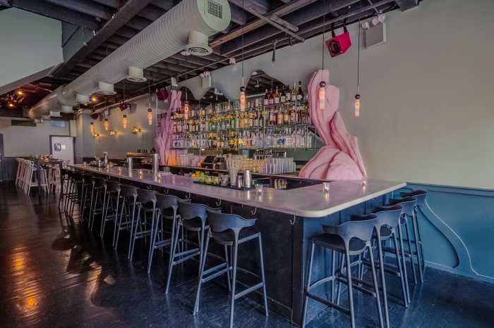 The bar at Earthy Delights.