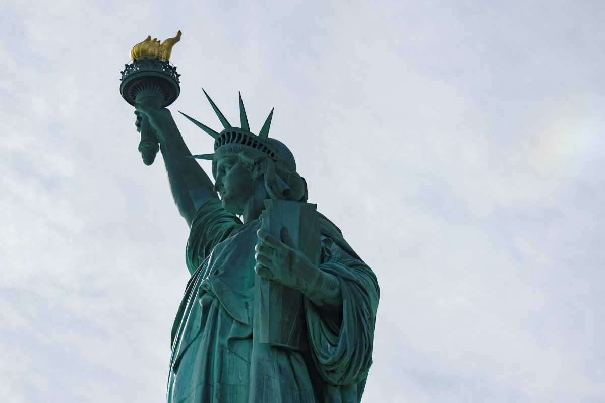 The Statue of Liberty in New York City, U.S., September 30, 2025.