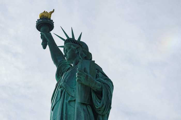 The Statue of Liberty in New York City, U.S., September 30, 2025.