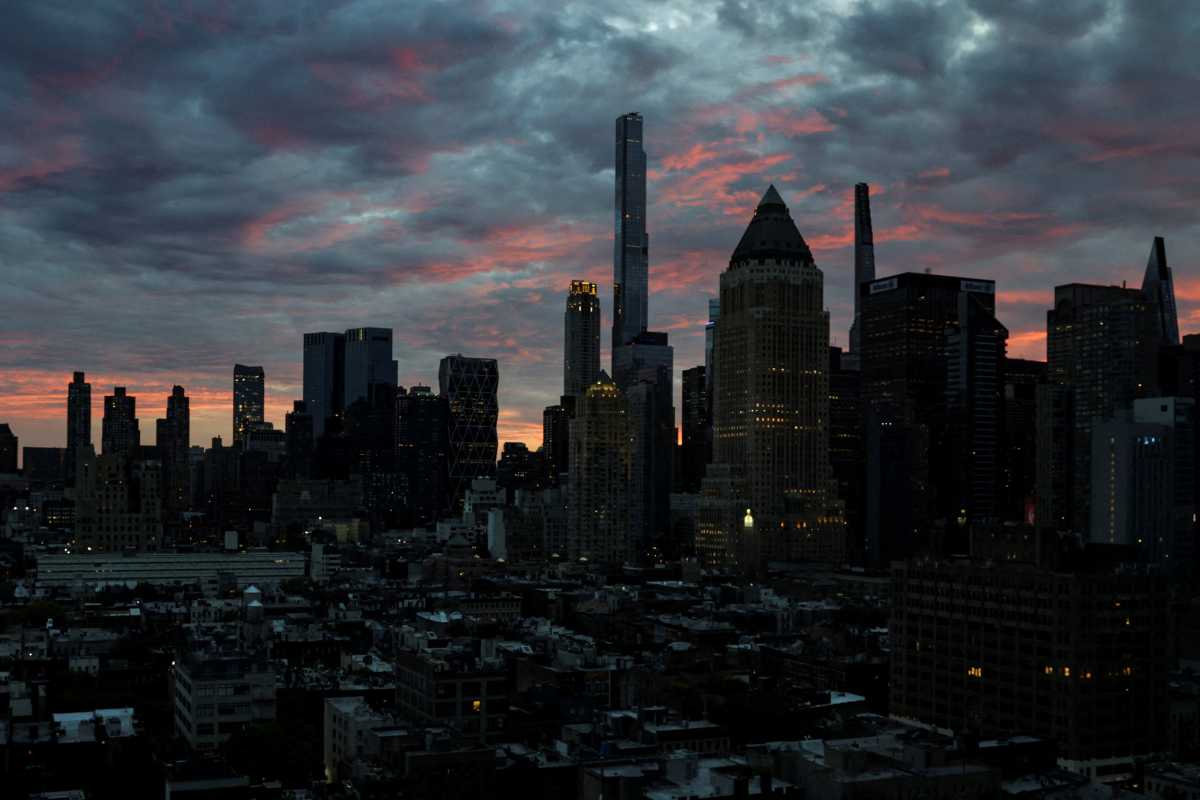Billionaires' Row is seen before sunrise in New York City, U.S., September 26, 2025. REUTERS/Jeenah Moon/File Photo