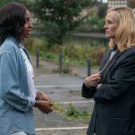 (L to R) Ayo Edebiri as Maggie and Julia Roberts as Alma in "After the Hunt."