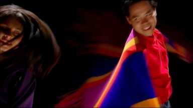 Evan Adams in "The Business of Fancydancing."