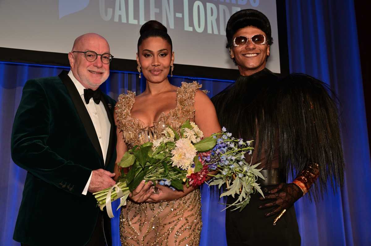 Callen-Lorde CEO Patrick McGovern with Leyna Bloom and Thaddeus Laday at Callen-Lorde's gala on Nov. 7.