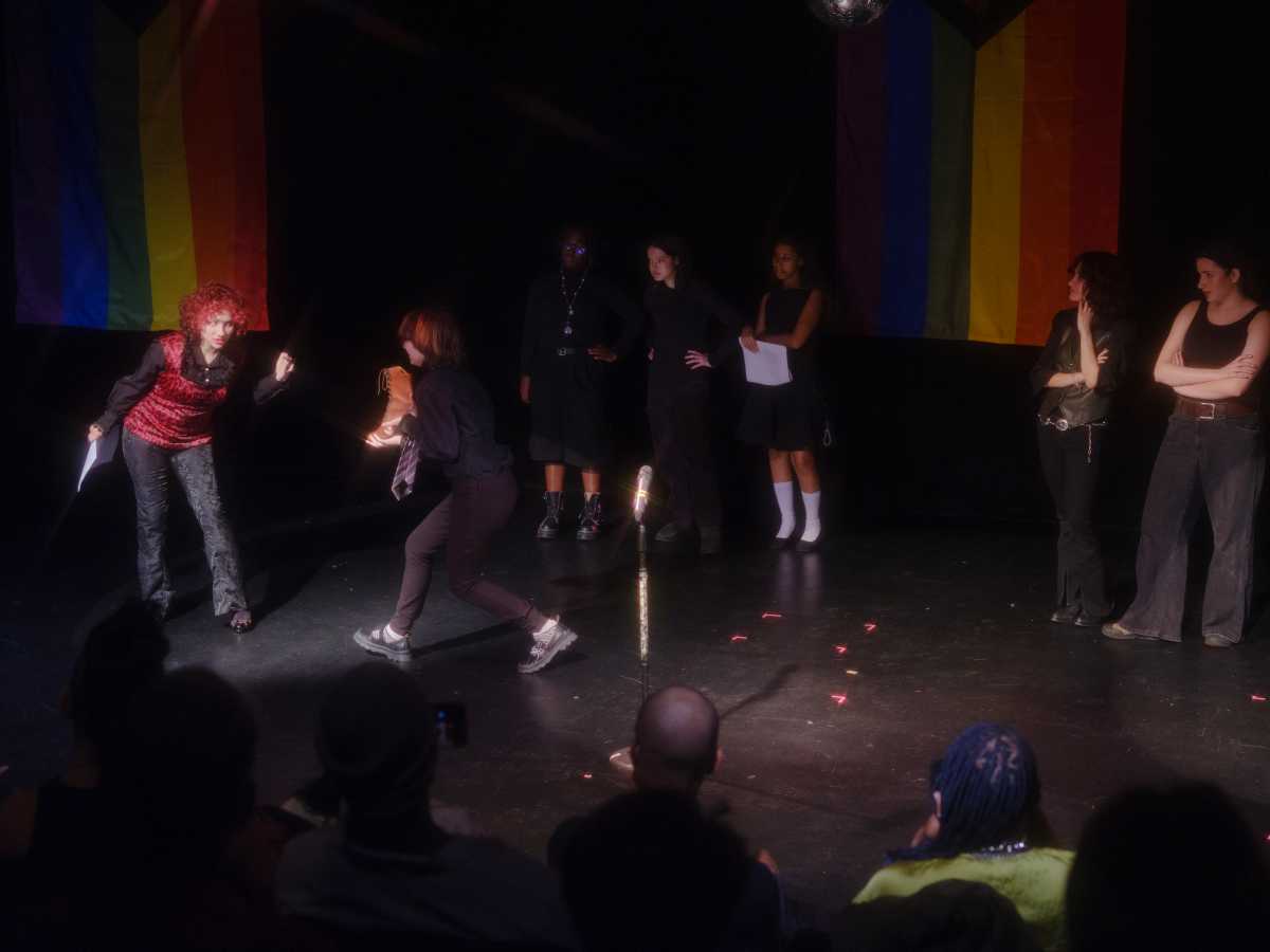 On stage during the after-school program known as Staging Pride.