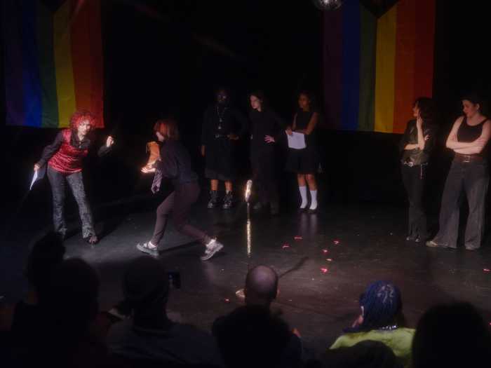 On stage during the after-school program known as Staging Pride.