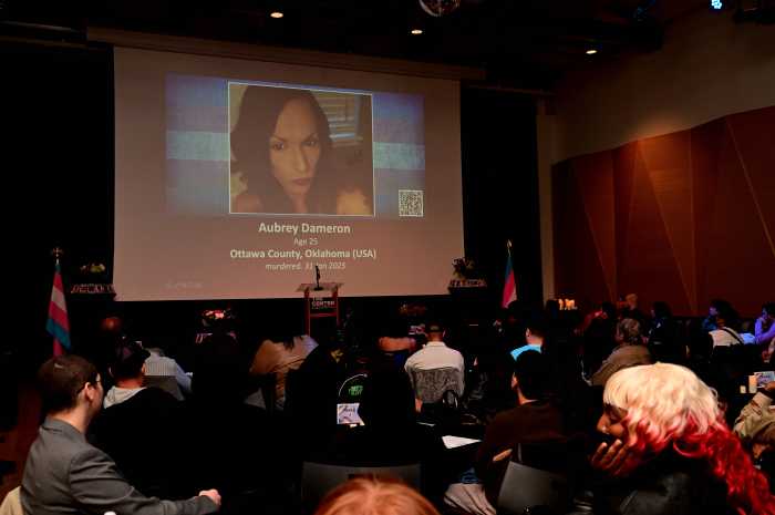Aubrey Dameron, 25, of Oklahoma, was among the late individuals highlighted during the Transgender Day of Remembrance event.