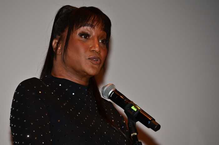 Tabytha Gonzalez delivers remarks.