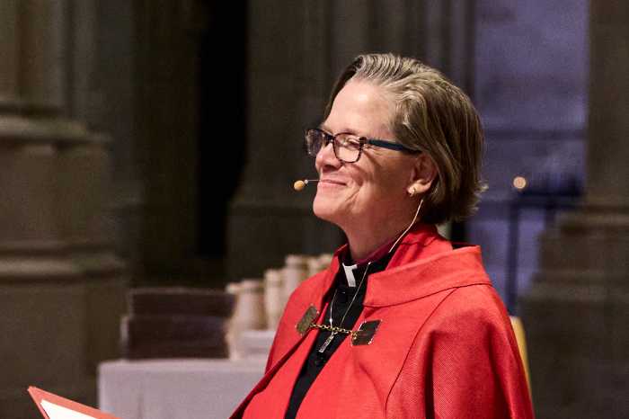 Foster is the first woman and first lesbian to become the bishop of the Metropolitan New York Synod of the Evangelical Lutheran Church in America.