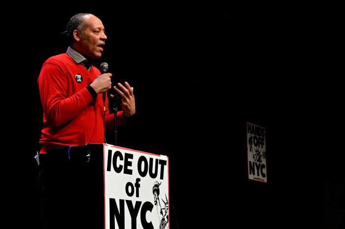 Jay W. Walker delivers remarks to the crowd.