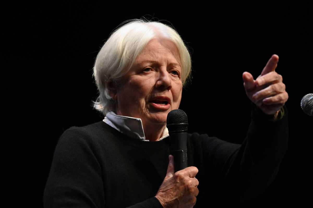 Longtime activist Ann Northrop speaks during the first meeting of Chelsea Neighbors United.