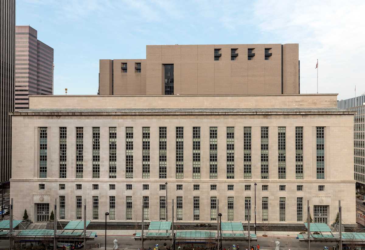 The Cincinnati-based Potter Stewart U.S. Post Office and Courthouse is the headquarters of the US Court of Appeals for the Sixth Circuit.
