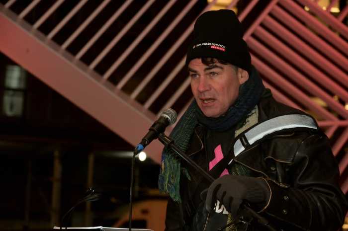 Benjamin Heim Shepard participates in the Reading of the Names.