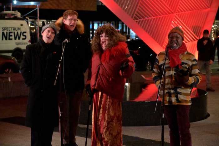 Ruby Rims sings with the Red Ribbon Revue.