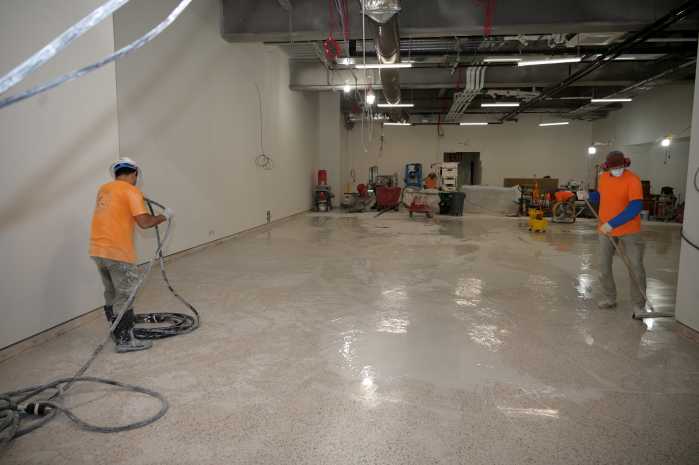 The museum's floors will be ready in a matter of weeks.