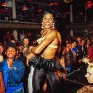 A 1990 KG vogueing ball at Cafe de Paris.