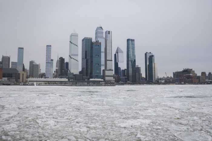 Midtown Manhattan in New York is seen from Hoboken, New Jersey, U.S., January 28, 2026.