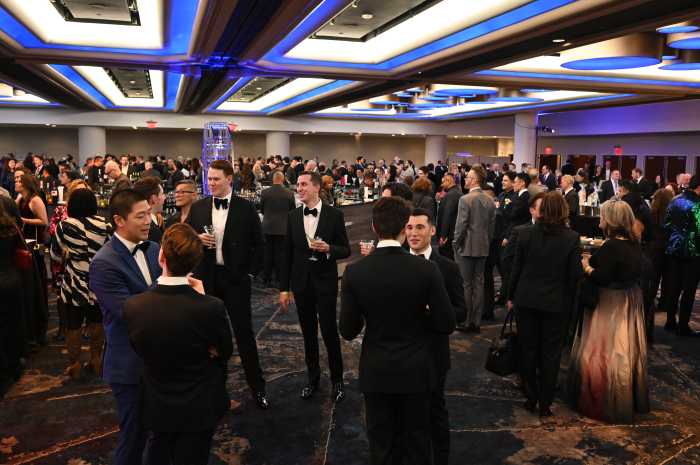 A view of the Human Rights Campaign 2026 Greater New York Dinner at Marriott Marquis Times Square on February 07, 2026 in New York City. 