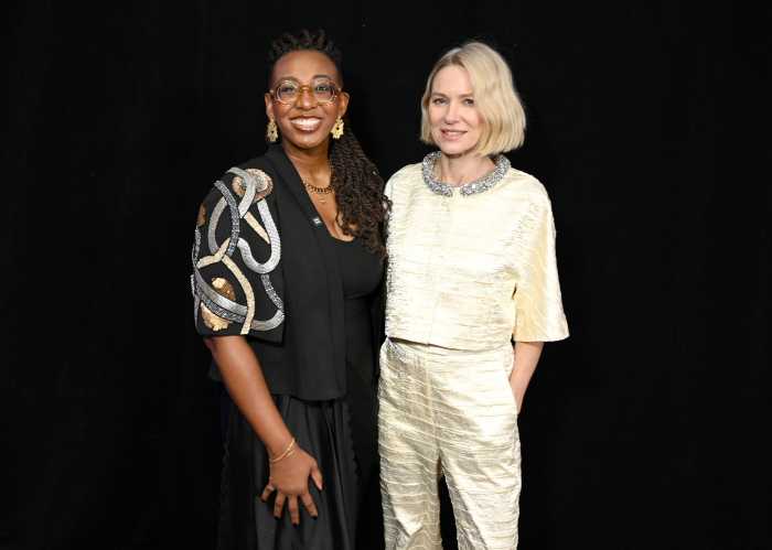 (L-R) Kelley Robinson, President, HRC and HRC Foundation, and Naomi Watts attend the Human Rights Campaign 2026 Greater New York Dinner at Marriott Marquis Times Square on February 07, 2026 in New York City. 