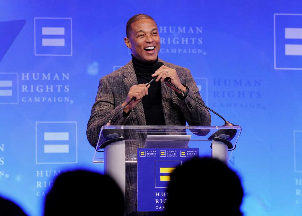 Don Lemon speaks onstage during the Human Rights Campaign 2026 Greater New York Dinner at Marriott Marquis Times Square on February 07, 2026 in New York City.