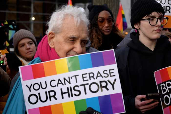 Jonathan Ned Katz, a longtime author, denounces the federal government's erasure of the LGBTQ community.