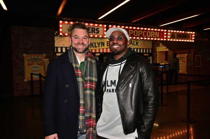Fans enjoy the Pride Night festivities.