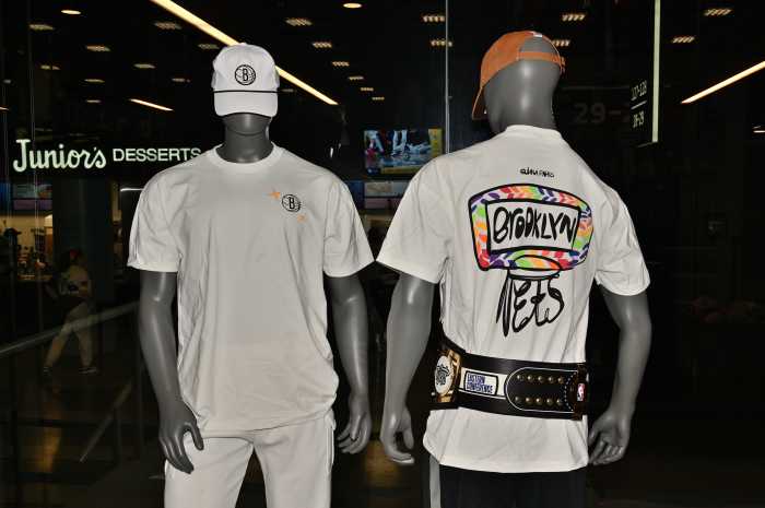 The Nets' Pride Night T-shirt.