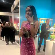 Nicole Titus at The Winter Show's Young Collectors Night at the Park Avenue Armory.