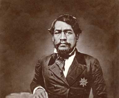 A photograph of Kamehameha III.