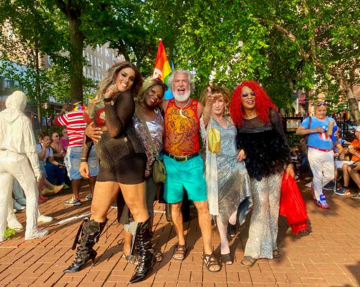Steven Love Menendez with the Queens of Stonewall.