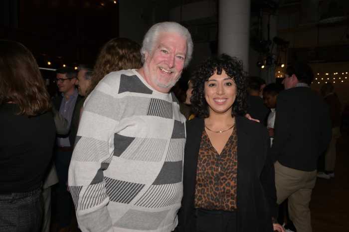 Entertainer Tym Moss with Nadia Swanson of the Ali Forney Center.