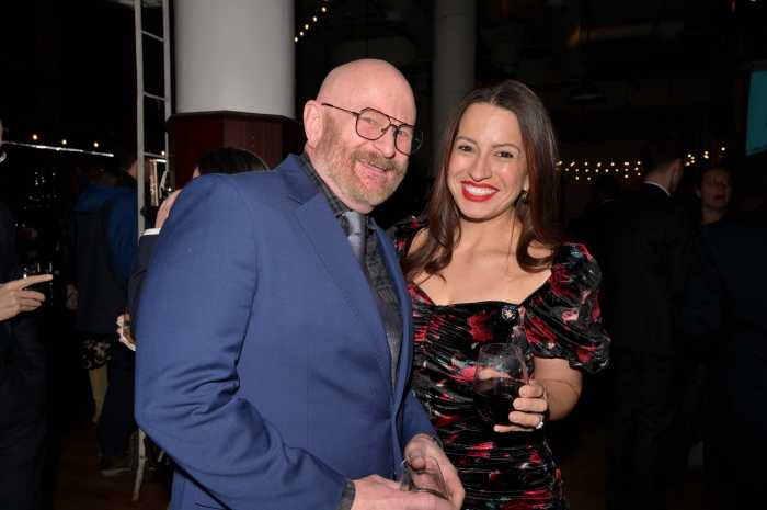 Stonewall's former president, Rod Townsend, with Assemblymember Catalina Cruz of Queens.