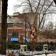 The bare flagpole at the Stonewall National Monument is seen on Feb. 10 after the Trump administration removed a Rainbow Flag.