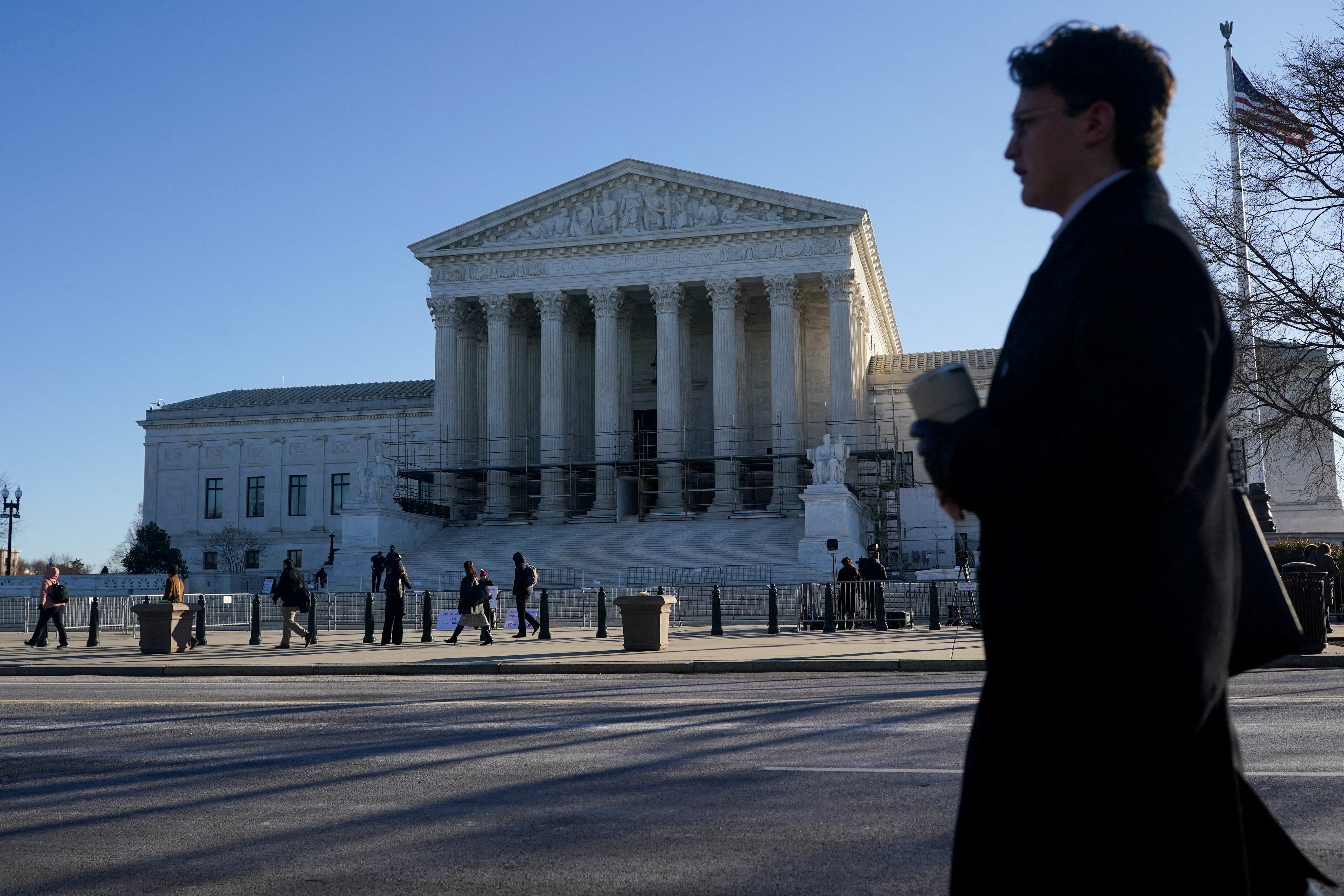 A general view of U.S. Supreme Court in Washington, D.C., U.S., January 20, 2026.