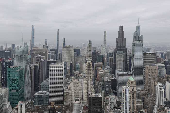 The skyline of Manhattan as seen from the Empire State Building in New York City, U.S., March 3, 2026.