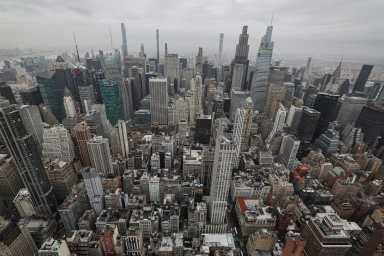 The skyline of Manhattan as seen from the Empire State Building in New York City, U.S., March 3, 2026.