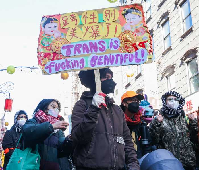 Showing support for transgender community members.