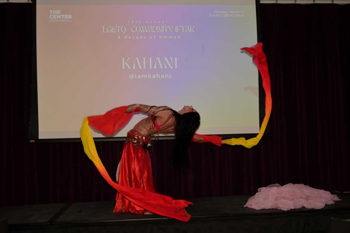 Kahani performs during The Center's 10th annual Iftar on March 12.
