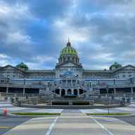 The Pennsylvania State Capitol building in Harrisburg, Pennsylvania.
