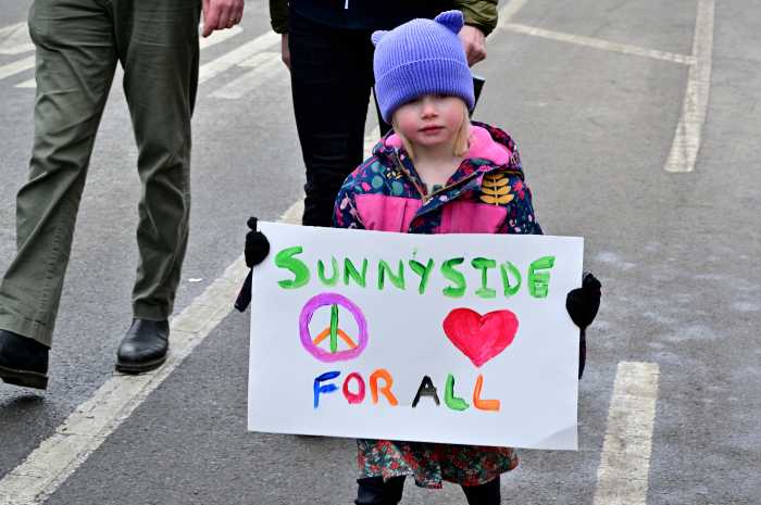 Sending a message of inclusion across Sunnyside, Queens.